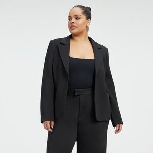 GOOD AMERICAN Sculpted Scuba Knit Blazer